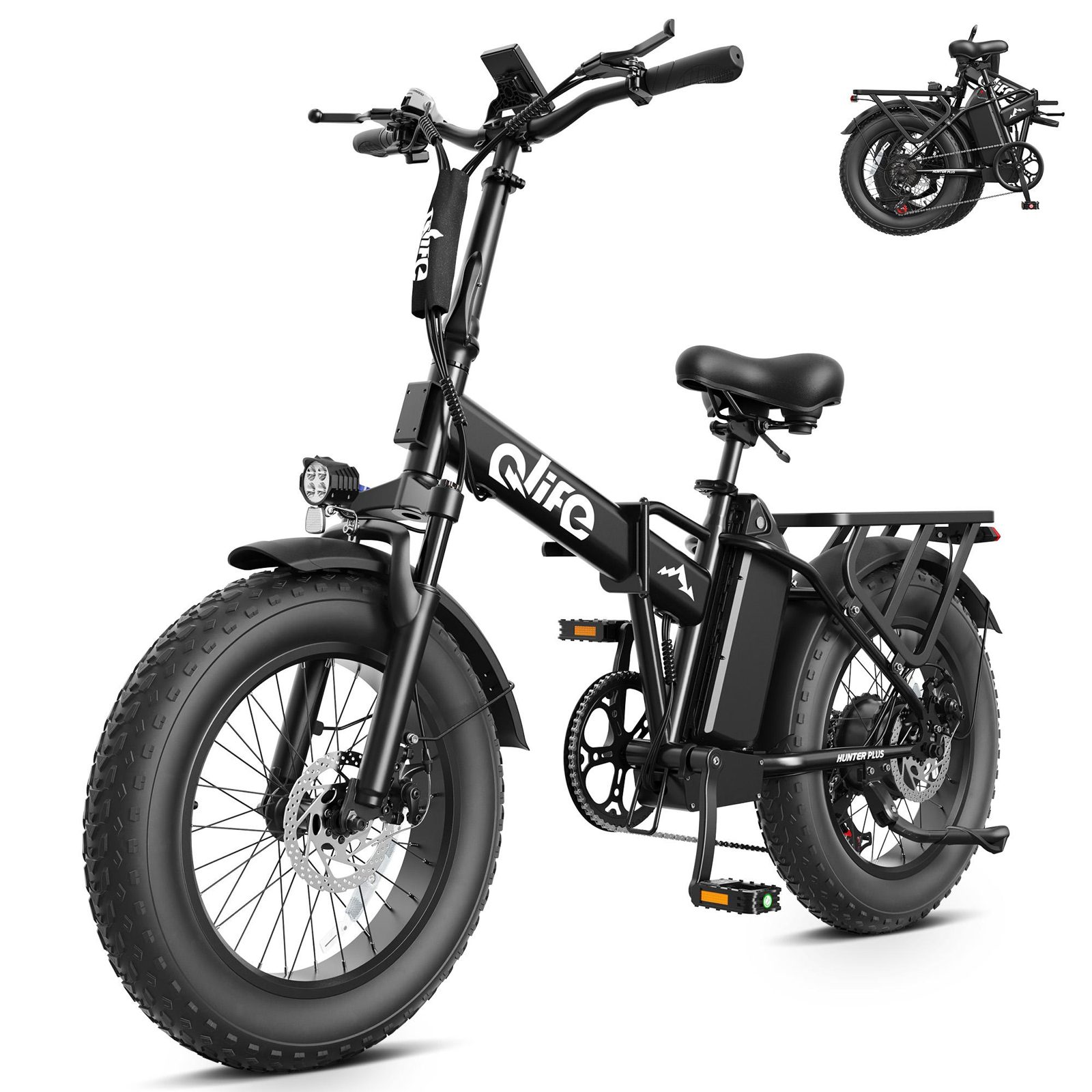 Qlife HUNTER PLUS Electric Bike — Folding Fat Tire