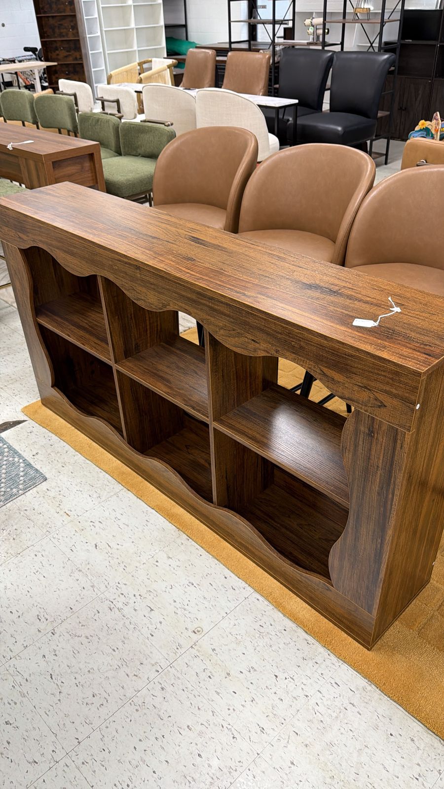 Vintage Wooden Bookshelf Unit