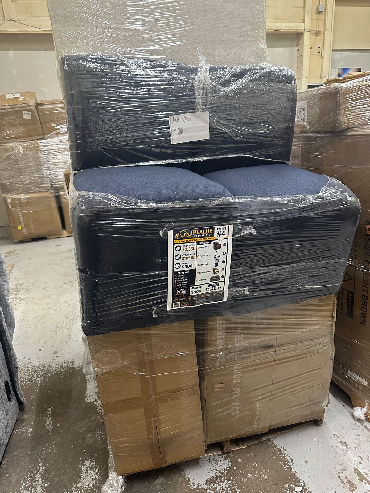 Bulk Mixed Furniture and Appliance Pallet