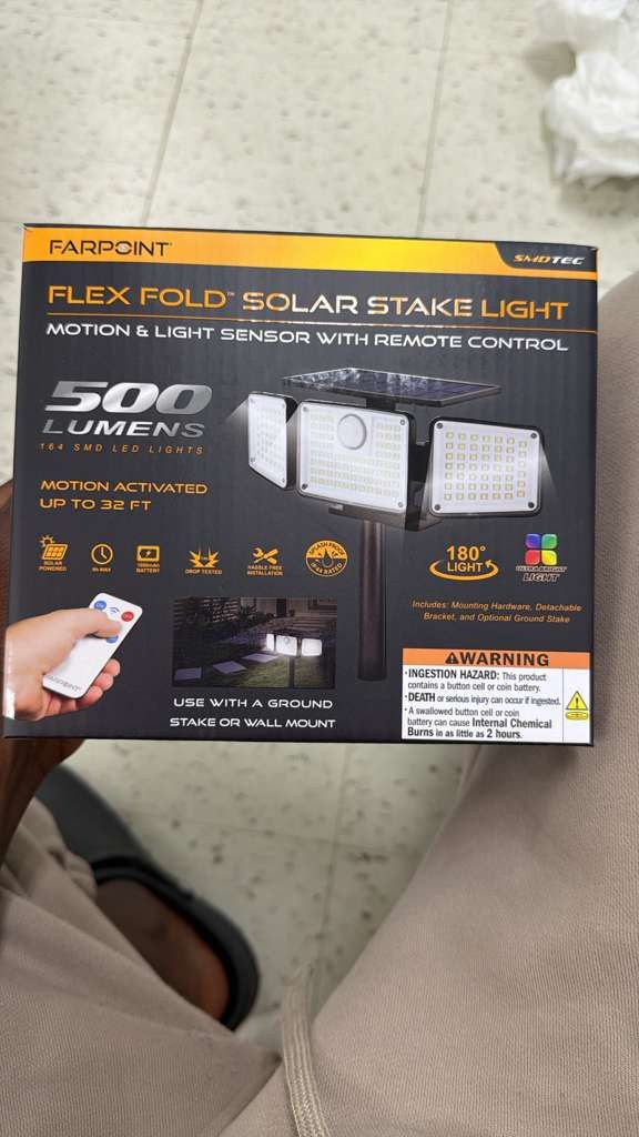 Flex Fold Solar Stake Light