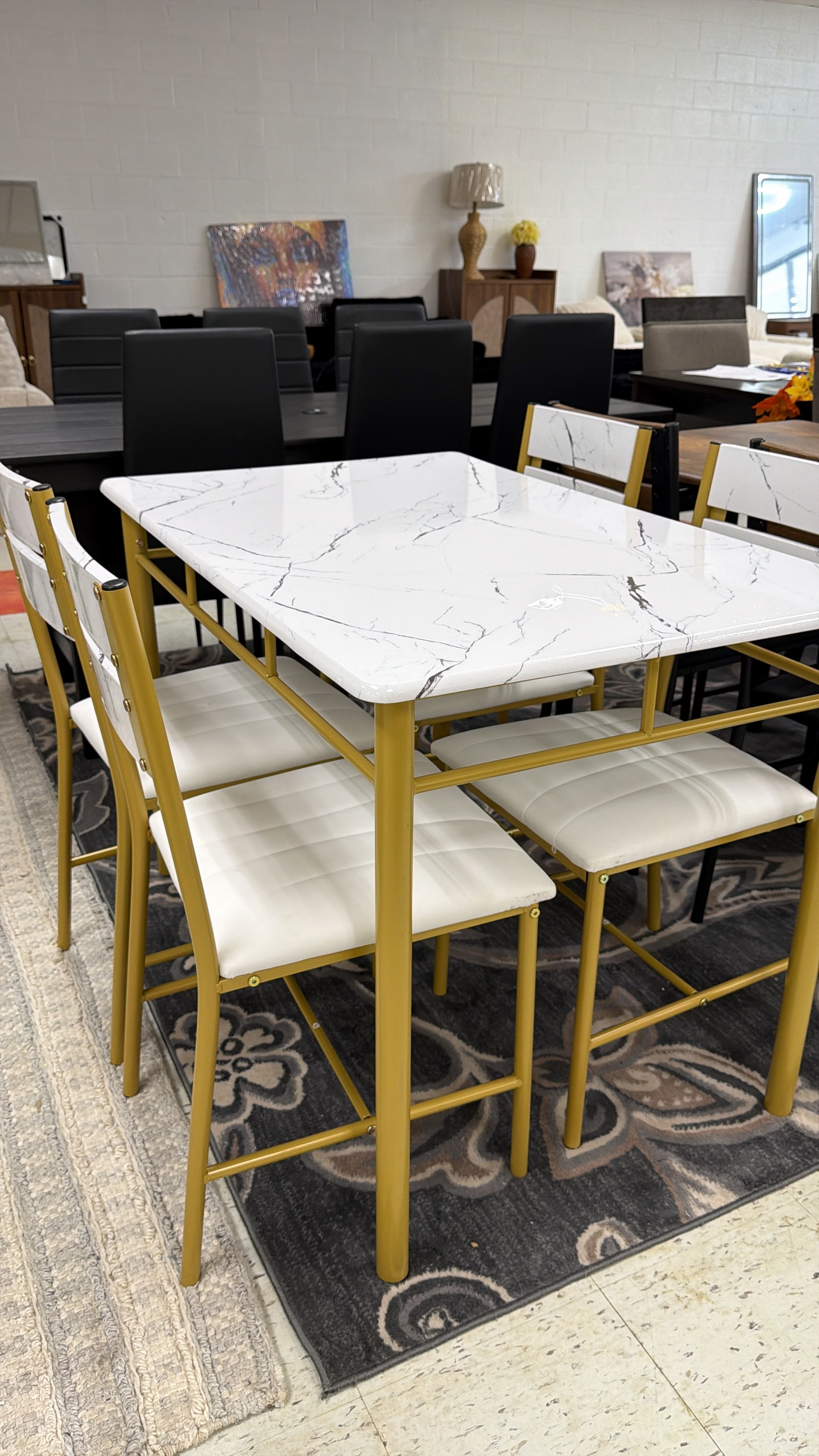 Modern Marble Top Dining Set