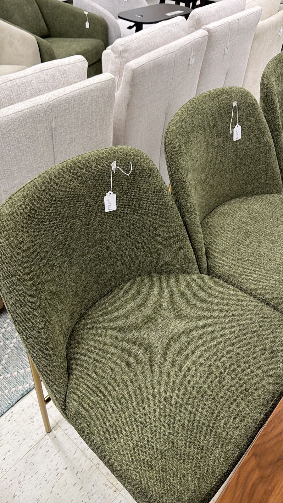 Elegant Green Upholstered Chair