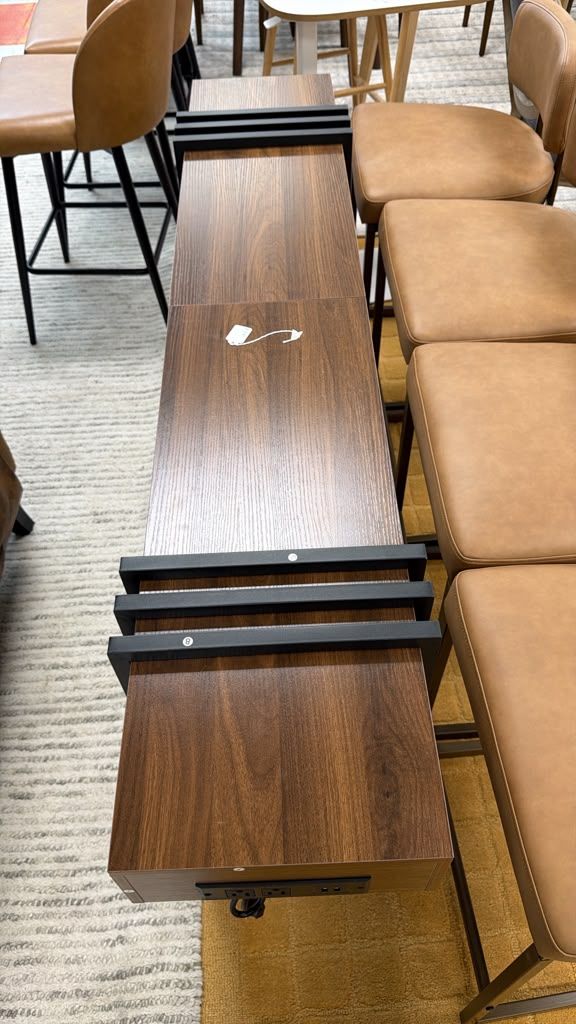 Wooden Folding Console Table