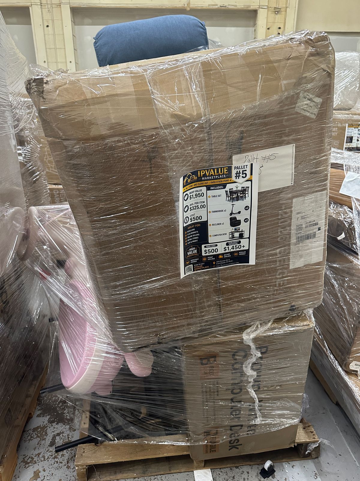 Mixed Furniture and Recliner Pallet